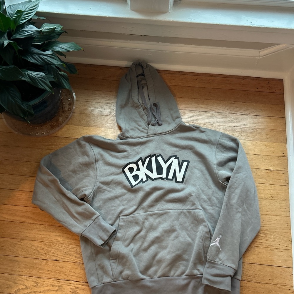 NBA Gray BKLYN Hoodie